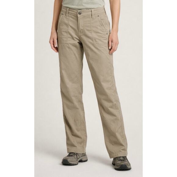 Kuhl Kendra Hiking Pants Women’s 8 R Lightweight Mid Rise Outdoor Stretch Khaki - Picture 2 of 12